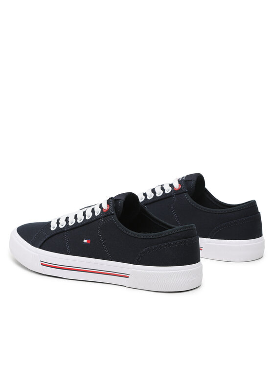 Tommy Hilfiger Tommy Hilfiger Tenisky Core Corporate Vulc Canvas FM0FM04560 Tmavomodrá