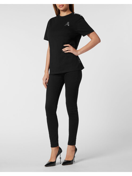 PHILIPP PLEIN PHILIPP PLEIN T-Shirt 14899 Czarny Over Fit