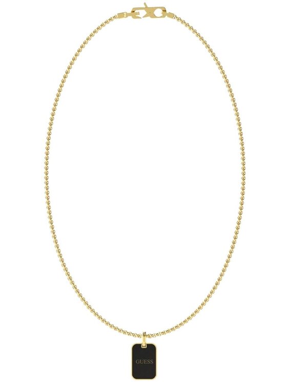 Guess Guess Naszyjnik JUMN03212JW-YGBK Złoty