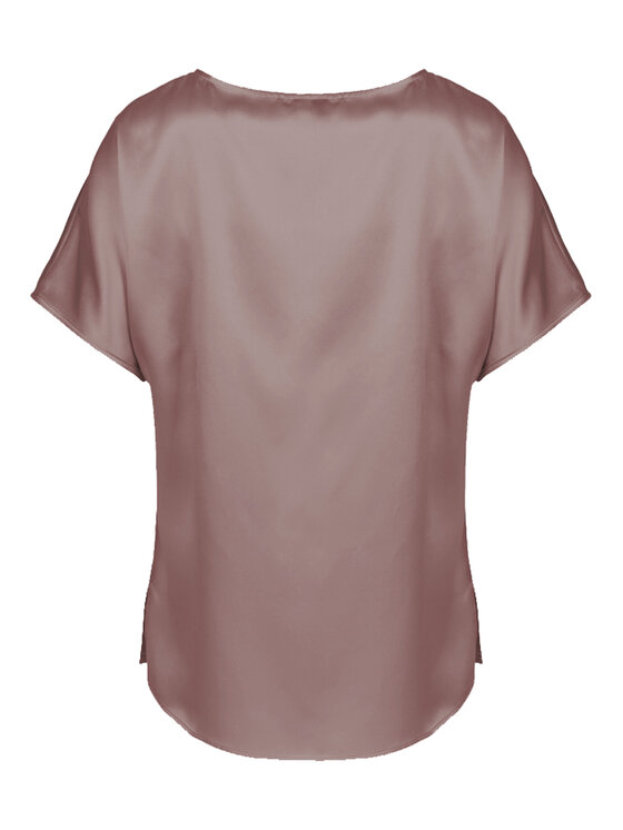Cat&Cat Cat&Cat T-Shirt silk satin Różowy Regular Fit