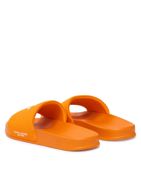 Tommy Hilfiger Tommy Hilfiger Pantoletten Logo Embroidery CanvasFM0FM05858 Orange