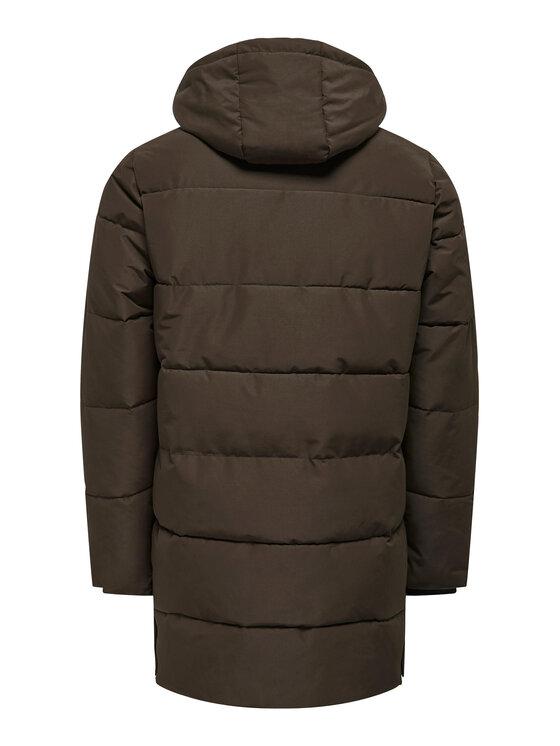 Only & Sons Only & Sons Zimní bunda 22020156 Hnědá Regular Fit