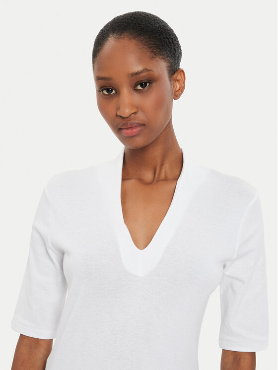 United Colors Of Benetton United Colors Of Benetton Blūze 3GA2D400U Balts Slim Fit