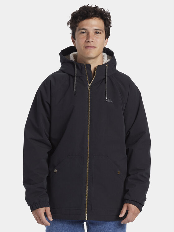 Quiksilver Prechodná bunda Final Call Jckt EQYJK03980 Čierna Regular Fit