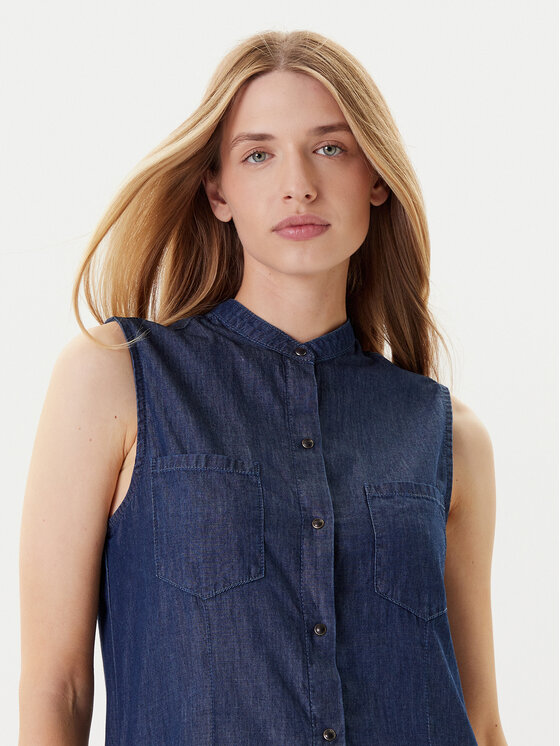 United Colors Of Benetton United Colors Of Benetton Rochie de zi 44KCDV0BH Bleumarin Regular Fit