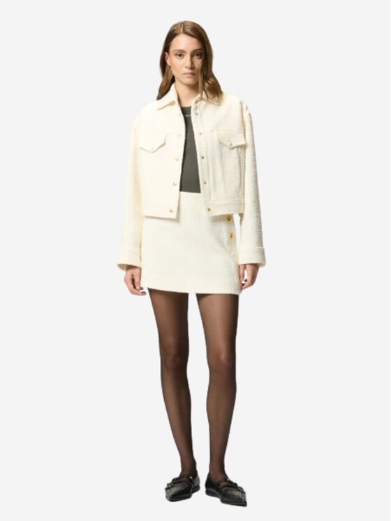 PINKO PINKO Φούστα Flan gonna tweed Λευκό Slim Fit