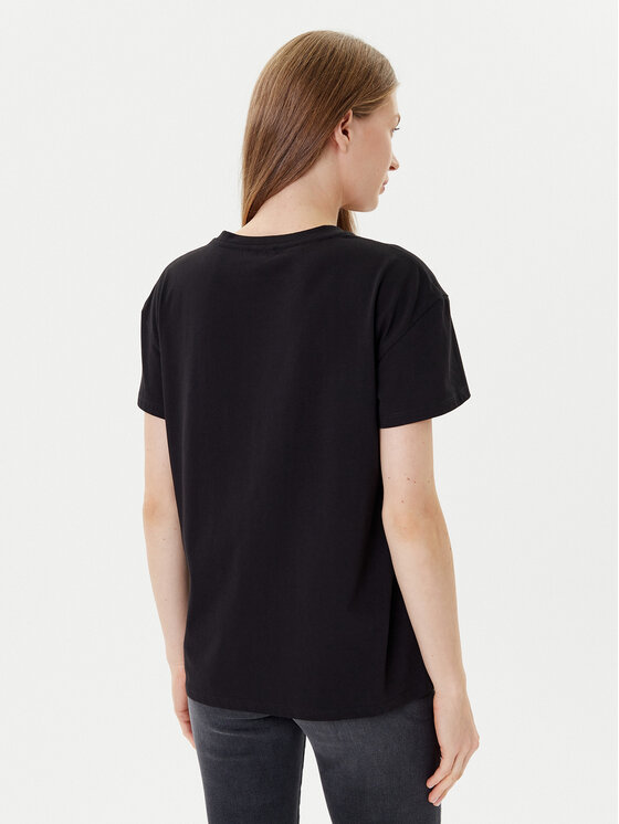 Liu Jo Liu Jo T-Shirt MF5412 JS923 Czarny Regular Fit