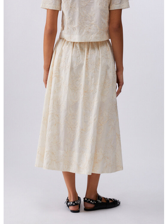 Liu Jo Liu Jo Spódnica maxi WA6455T472AP9417 Biały Regular Fit