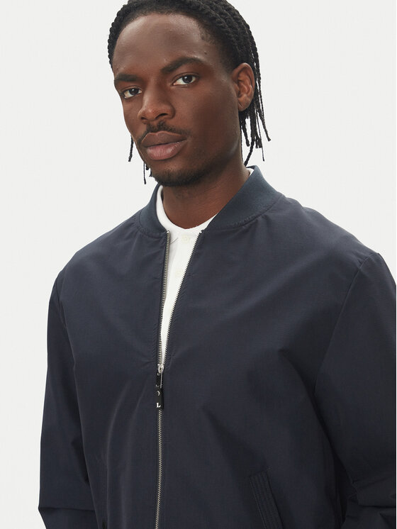 Lindbergh Lindbergh Kurtka bomber 30-301136 Granatowy Regular Fit