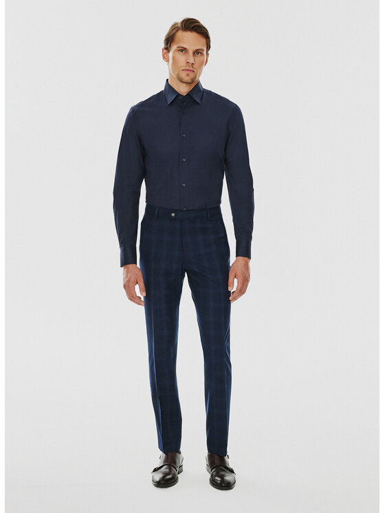 Pako Lorente Pako Lorente Koszula P24WF-1X-039 Granatowy Slim Fit