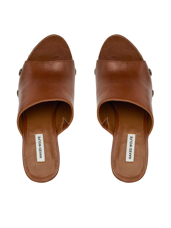 Naked Wolfe Naked Wolfe Ciabatte TULIP 00131 Marrone