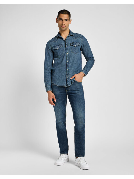 Lee Lee camicia di jeans 112355743 Blu Regular Fit