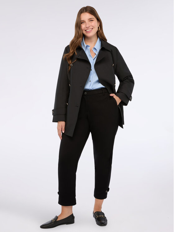 Fiorella Rubino Fiorella Rubino Spodnie materiałowe P852L002265N033 Czarny Regular Fit