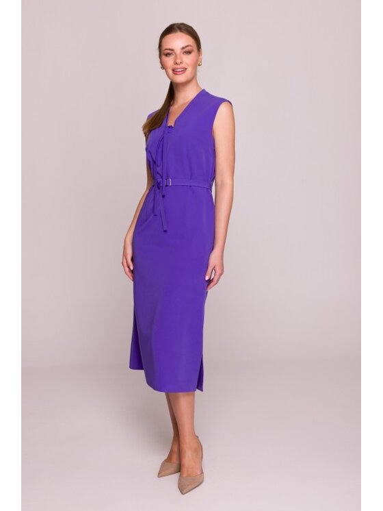 Stylove Stylove Sukienka codzienna S410 Fioletowy A-Line Fit