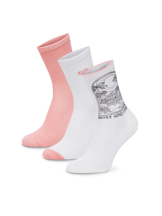 Roxy Roxy Hosszú zoknik AS_ROXY_05W_SS25 (3-PACK) Rózsaszín