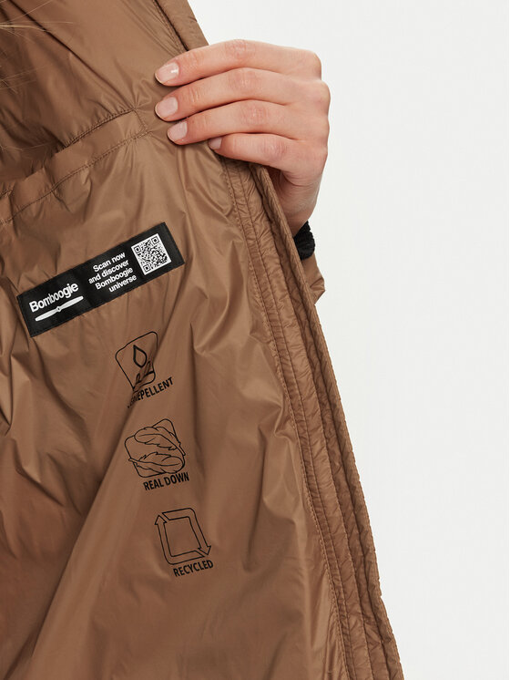 Bomboogie Bomboogie Geacă din puf CW6630TMNA4 Maro Regular Fit