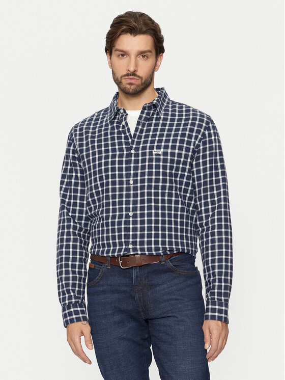 Wrangler Wrangler Camicia 112356771 Blu scuro Regular Fit