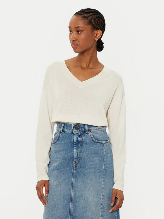 Weekend Max Mara Weekend Max Mara Džemper Rania 2515361051 Écru Regular Fit
