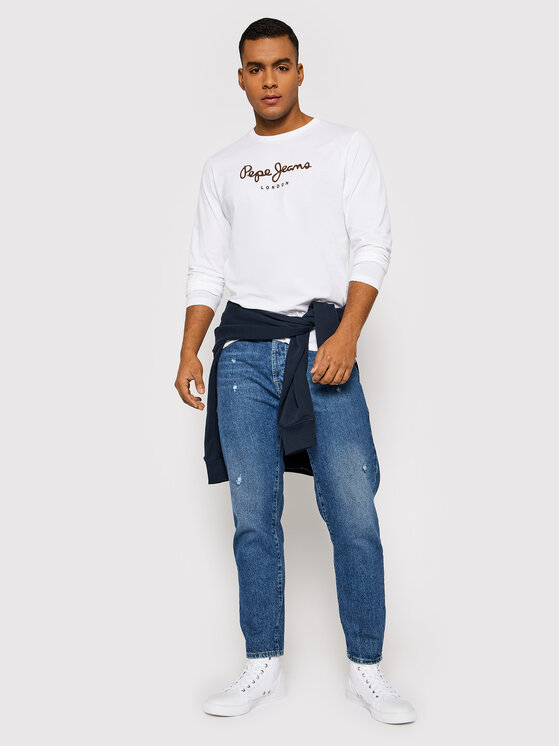 Pepe Jeans Pepe Jeans Longsleeve Eggo PM508209 Λευκό Regular Fit