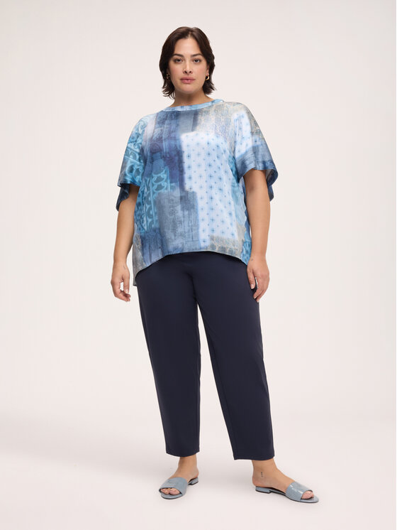Fiorella Rubino Fiorella Rubino Blusa 2040E000399N0Z4 Blu Over Fit
