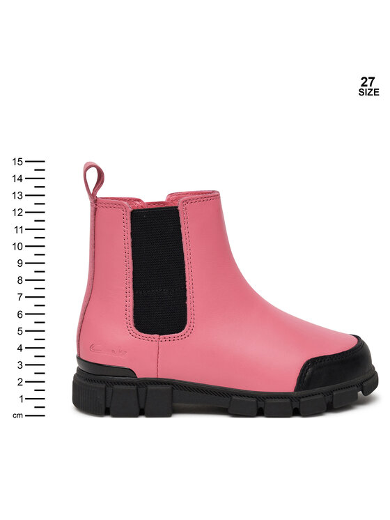 Clarks Clarks Kozaki Evyn Chelsea K. 26179042 Różowy