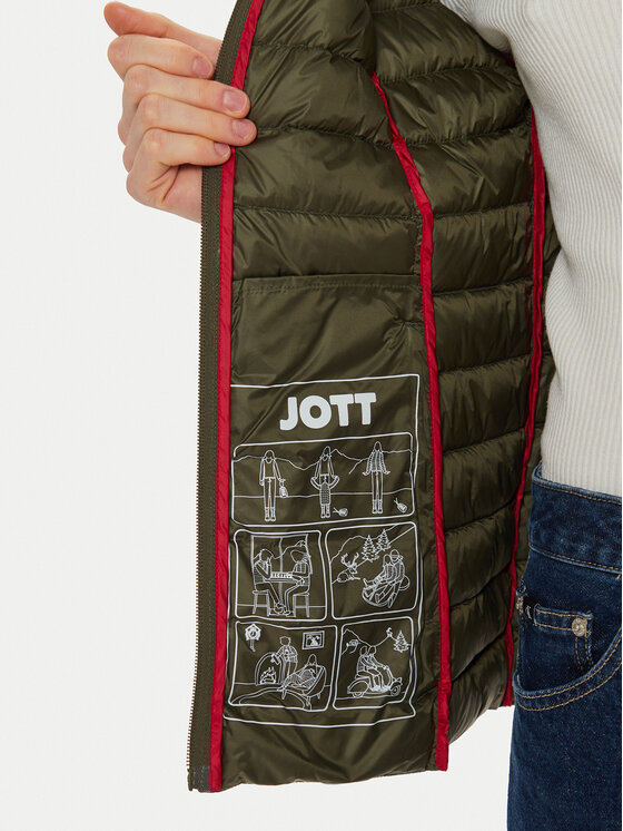 Jott Jott Kurtka puchowa Cha P000WDOW02 Zielony Slim Fit
