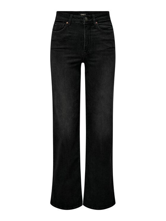 ONLY ONLY Τζιν 15299796 Μαύρο Wide Leg