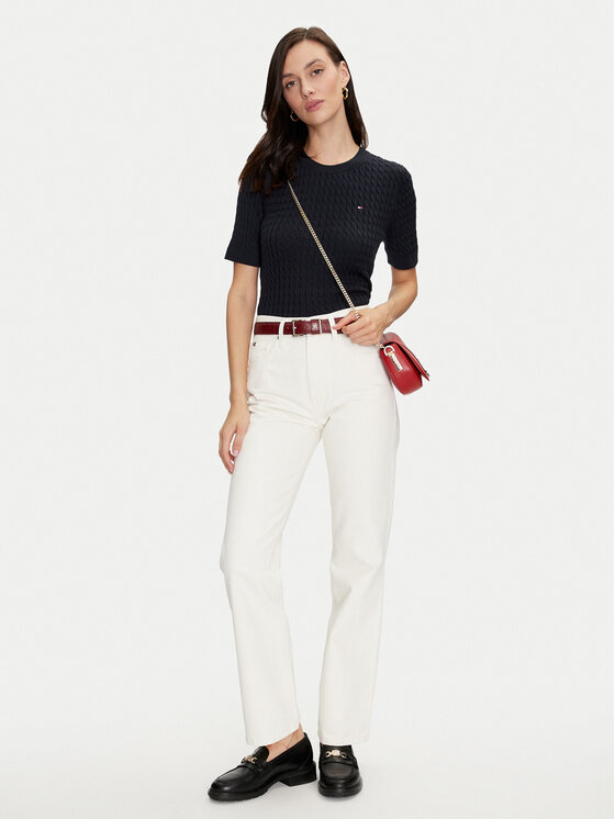 Tommy Hilfiger Tommy Hilfiger Πουλόβερ WW0WW41787 Μαύρο Regular Fit
