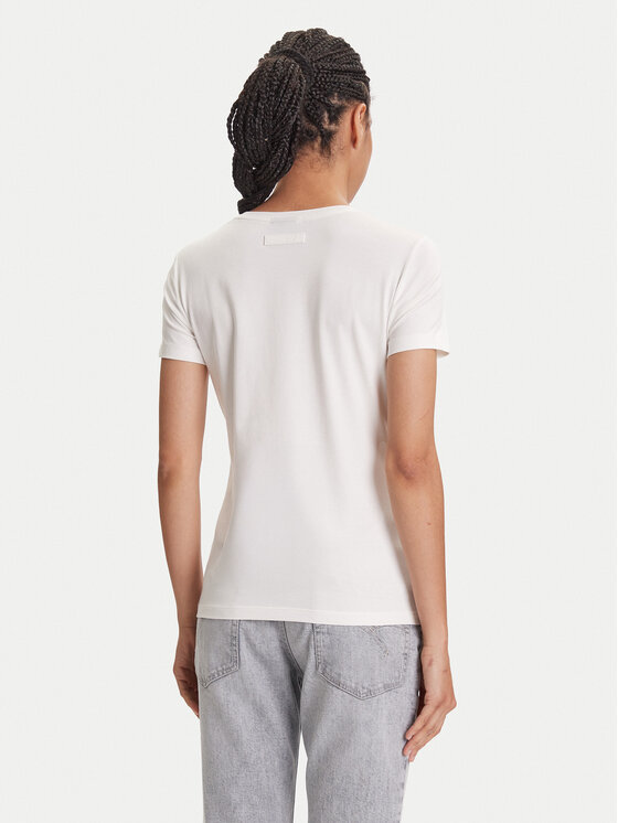 EA7 Emporio Armani EA7 Emporio Armani Póló 7W000492 AF10373 U0005 Ekru Regular Fit