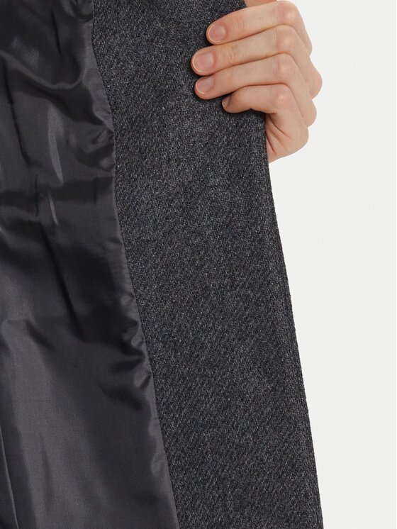 Morgan Morgan Palton de lână 242-GLAM Gri Regular Fit