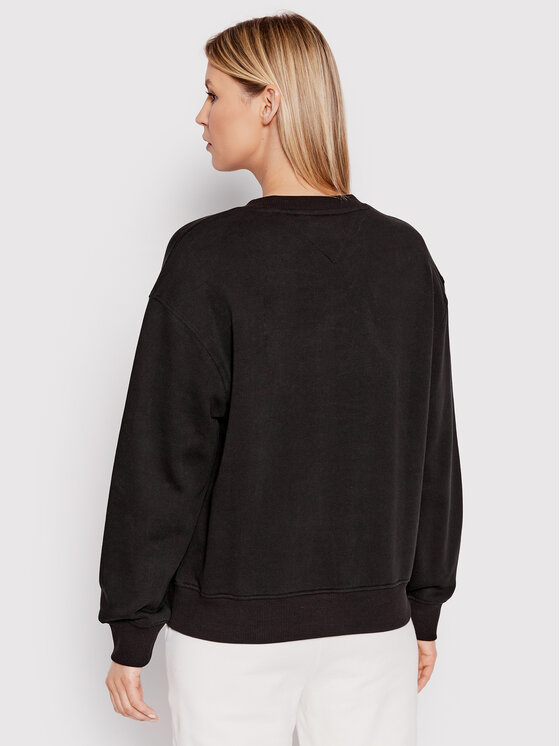 Tommy Jeans Tommy Jeans Bluza Rlxd Feminine DW0DW12725 Czarny Relaxed Fit