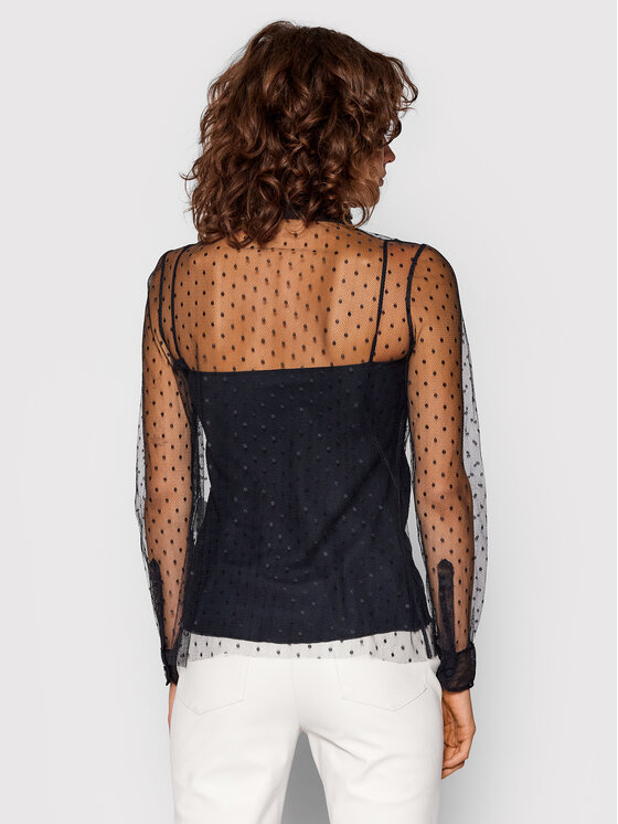 Red Valentino Red Valentino Krekls WR0AB03Z Melns Regular Fit