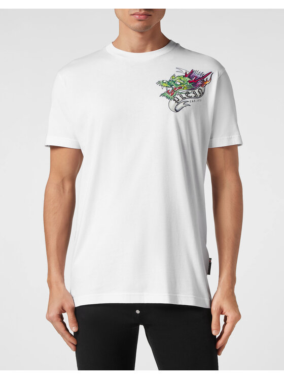 PHILIPP PLEIN PHILIPP PLEIN T-shirt 19141 Bianco Regular Fit