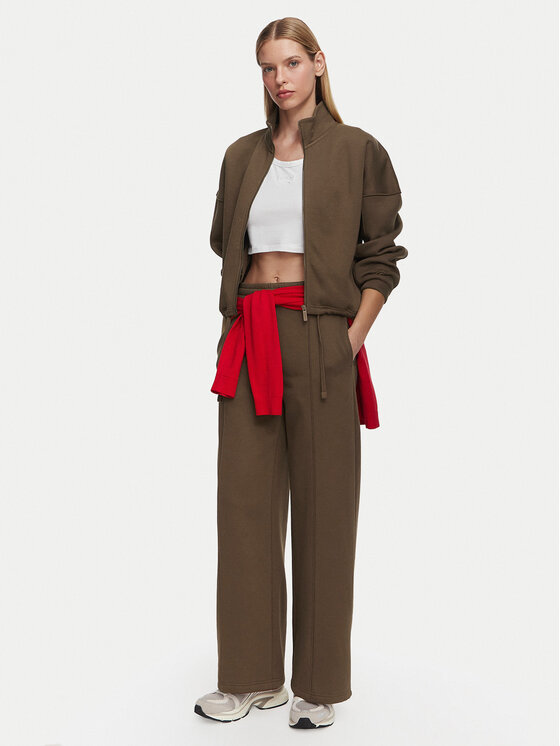Reebok Reebok Džemperis ar kapuci Lidka RK25979CCW Brūns Relaxed Fit