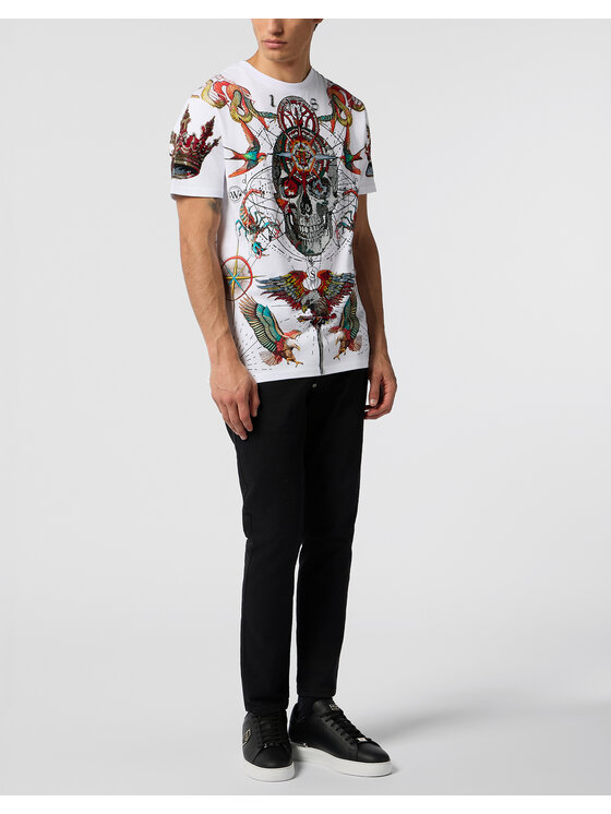 PHILIPP PLEIN PHILIPP PLEIN T-Shirt 29020 Biały Regular Fit