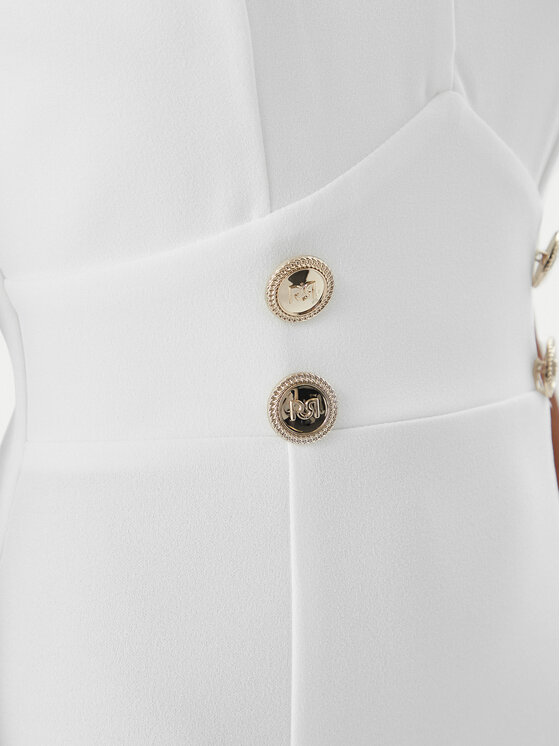 Rinascimento Rinascimento Koktel haljina CFC0019924002 Bijela Regular Fit