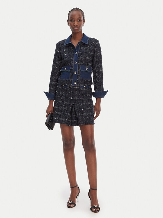 Morgan Morgan Fustă mini 261-JINCA Negru Slim Fit