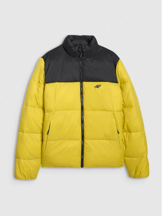 4F 4F Kurtka puchowa APRES SKI Żółty Regular Fit