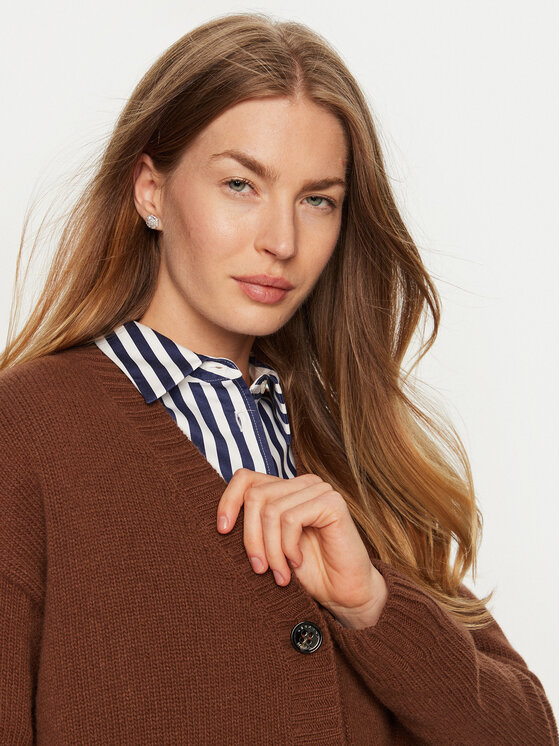 Weekend Max Mara Weekend Max Mara Kardigan Arad 2425346042 Smeđa Relaxed Fit