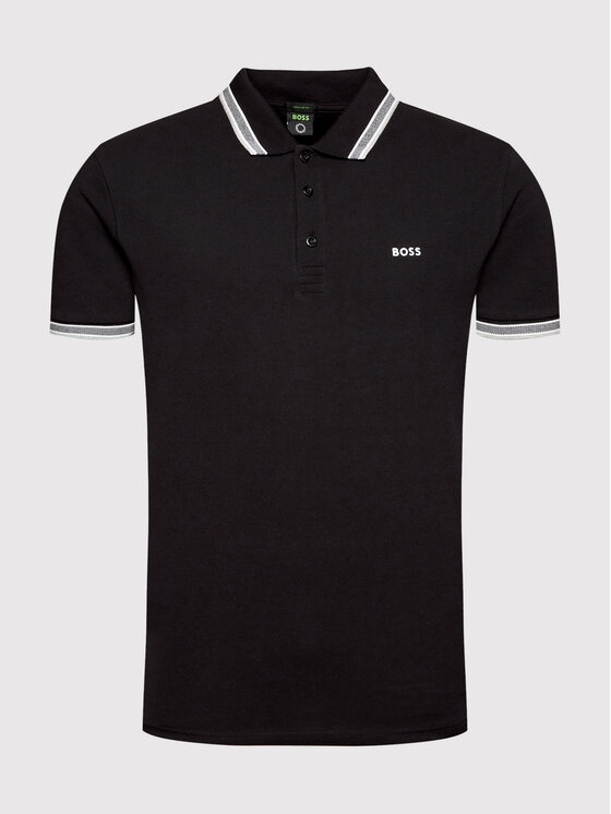 BOSS Boss Polokošeľa Paddy 50469055 Čierna Regular Fit