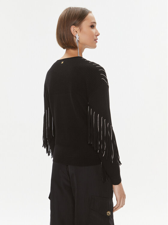 PINKO Pinko Džemper Libellula 102082 A19L Crna Regular Fit