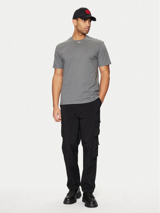 HUGO HUGO T-shirt Dapolino 50488330 Siva Relaxed Fit