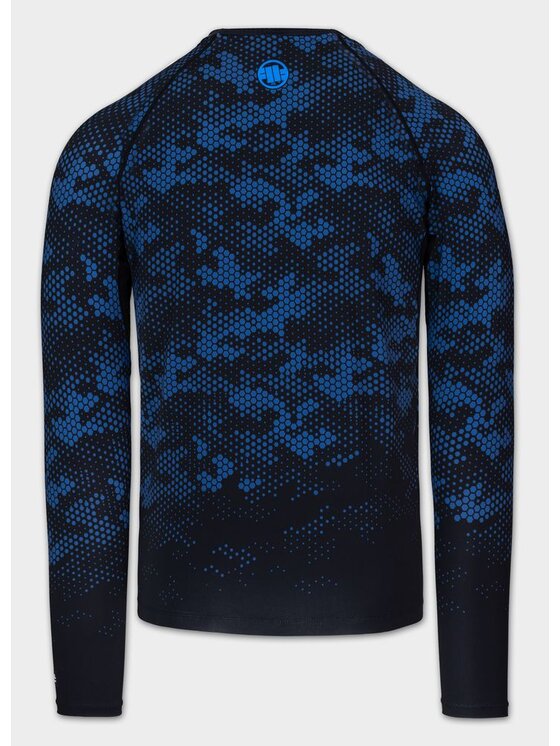 PITBULL PITBULL Koszulka techniczna HEX CAMO HILLTOP Niebieski Regular Fit