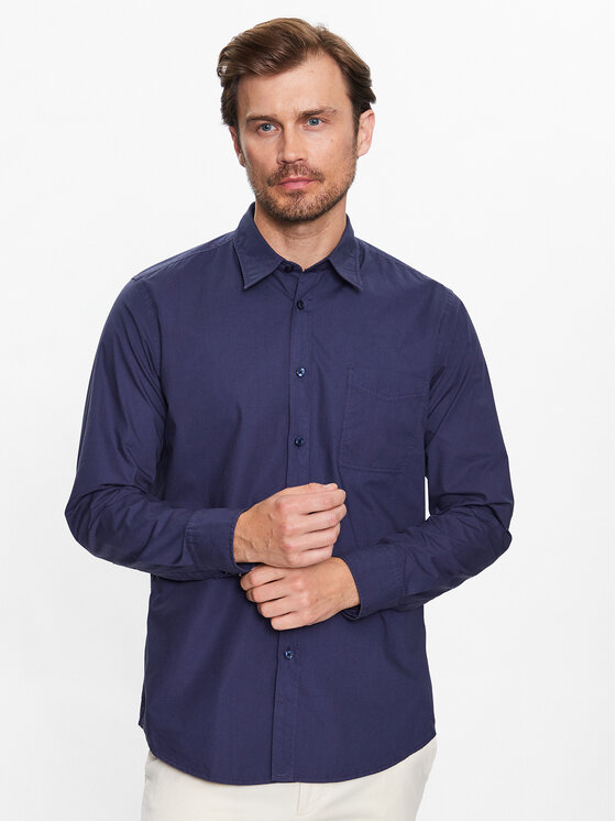 BOSS Boss Marškiniai 50489319 Mėlyna Regular Fit