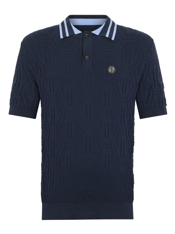 PHILIPP PLEIN PHILIPP PLEIN Polo 30018 Blu scuro Regular Fit