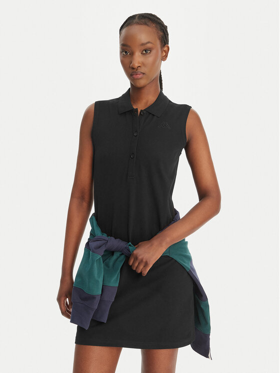 Kappa Rochie de zi Ivanka 332D7MW Negru Regular Fit