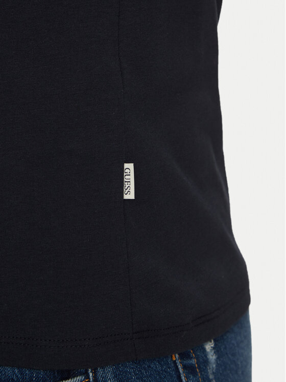 Guess Jeans Guess Jeans Marškinėliai M5GI23 K8HM0 Tamsiai mėlyna Slim Fit