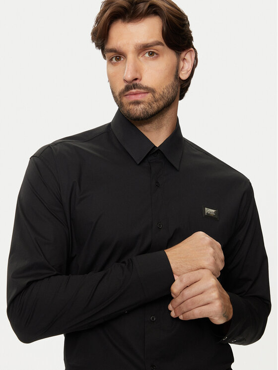 KARL LAGERFELD KARL LAGERFELD Cămașă 605947 544671 Negru Regular Fit