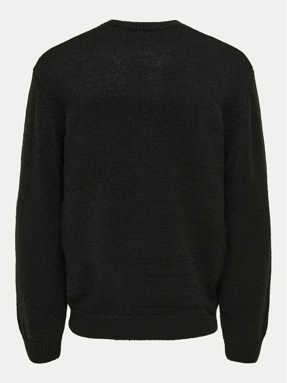 Only & Sons Only & Sons Sweter Anthony 22029798 Czarny Regular Fit