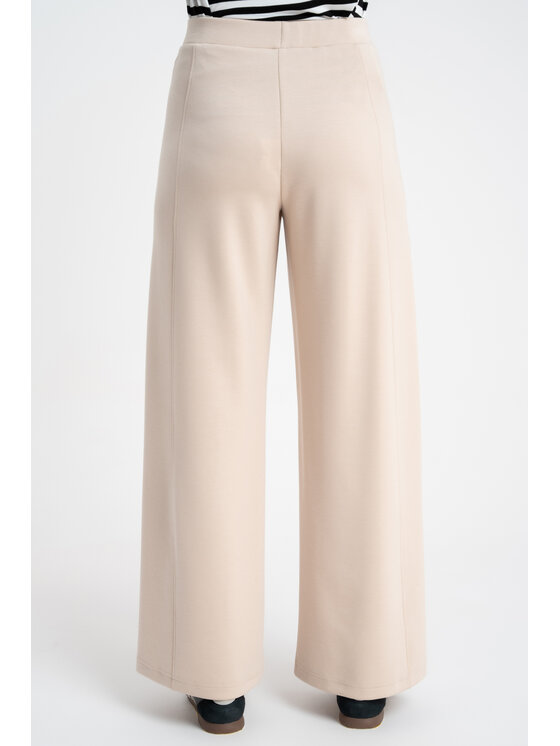 CLICK CLICK Bavlnené nohavice 30-342 Béžová Modern Relaxed Fit